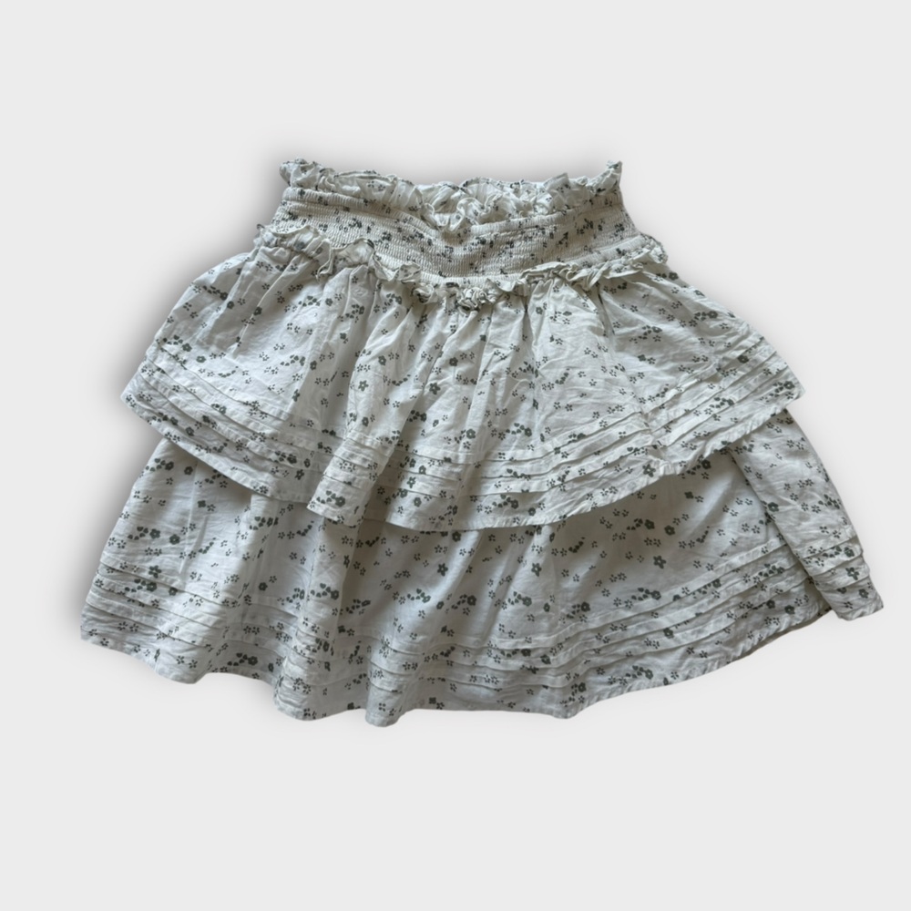 Cleobella X Arrows & Bows Cream Floral Mini Skirt